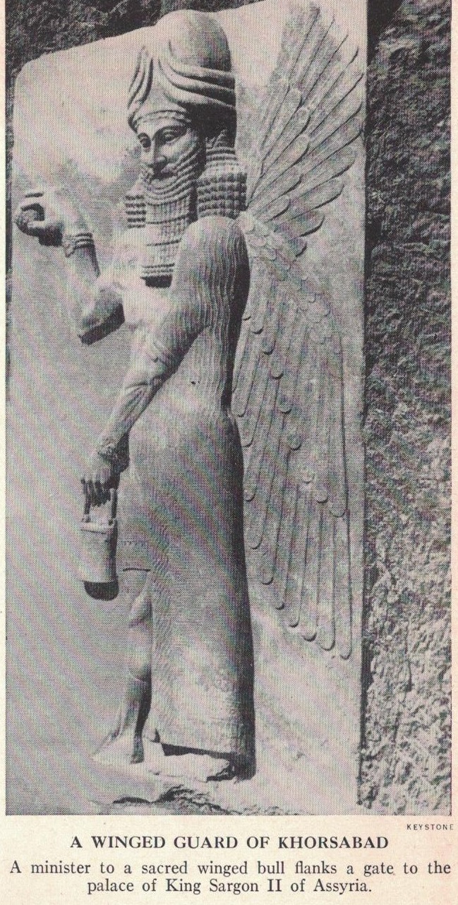 A Winged Guard of Khorsabad in Assyria